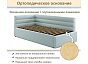 Кровать Aura велюр мята пастель С П/М 900x2000, ортопедическое основание, изголовье мягкое