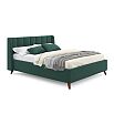 Кровать Betsi с матрасом велюр изумруд С П/М 1600x2000, ортопедическое основание, изголовье мягкое