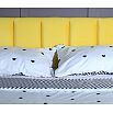Кровать Betsi с матрасом велюр жёлтый С П/М 1600x2000, ортопедическое основание, изголовье мягкое