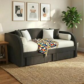 Кровать Elda с матрасом велюр шоколад без П/М 900x2000, изголовье мягкое