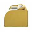 Кровать Elda с матрасом велюр жёлтый без П/М 900x2000, изголовье мягкое