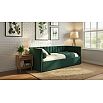 Кровать Milena с матрасом велюр изумруд без П/М 1200x2000, изголовье мягкое