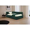 Кровать Milena с матрасом велюр изумруд без П/М 900x2000, изголовье мягкое