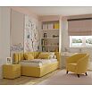 Кровать Milena с матрасом велюр жёлтый С П/М 900x2000, ортопедическое основание, изголовье мягкое