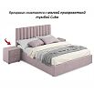 Кровать Olivia с матрасом велюр лиловый С П/М 1400x2000, ортопедическое основание, изголовье мягкое