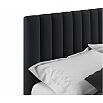 Кровать Olivia с матрасом велюр темный без П/М 1400x2000, изголовье мягкое