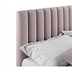 Кровать Olivia с матрасом велюр лиловый без П/М 1600x2000, изголовье мягкое