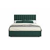 Кровать Olivia с матрасом велюр изумруд С П/М 1800x2000, ортопедическое основание, изголовье мягкое