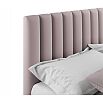 Кровать Olivia с матрасом велюр лиловый без П/М 1800x2000, изголовье мягкое