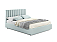 Кровать Olivia велюр мята пастель без П/М 1800x2000, изголовье мягкое