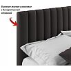 Кровать Olivia с матрасом велюр шоколад С П/М 1800x2000, ортопедическое основание, изголовье мягкое