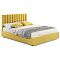 Мягкая кровать Olivia 1800 желтая с ортопедическим основанием