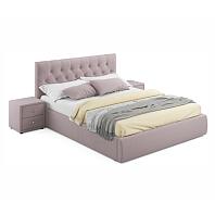 Кровать Verona велюр лиловый С П/М 1600x2000, изголовье мягкое