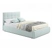 Кровать Selesta с матрасом велюр мята пастель без П/М 1200x2000, изголовье мягкое