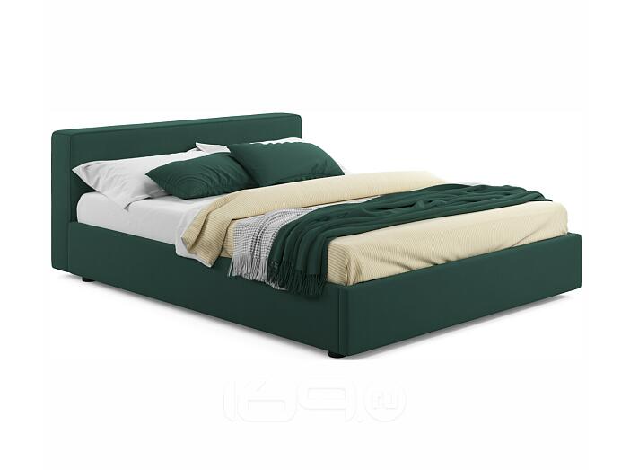 Мягкая кровать Skandi 1600 изумруд с подъемным механизмом