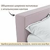 Кровать Skandi с матрасом велюр лиловый С П/М 1600x2000, ортопедическое основание, изголовье мягкое