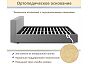 Кровать Skandi велюр маренго С П/М 1600x2000, ортопедическое основание, изголовье мягкое