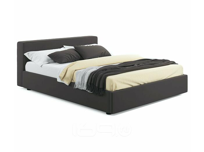 Мягкая кровать Skandi 1600 шоколад с подъемным механизмом