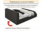 Кровать Skandi велюр шоколад С П/М 1600x2000, ортопедическое основание, изголовье мягкое