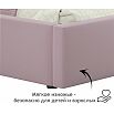 Кровать Bonna с матрасом велюр лиловый С П/М 1200x2000, ортопедическое основание, изголовье мягкое