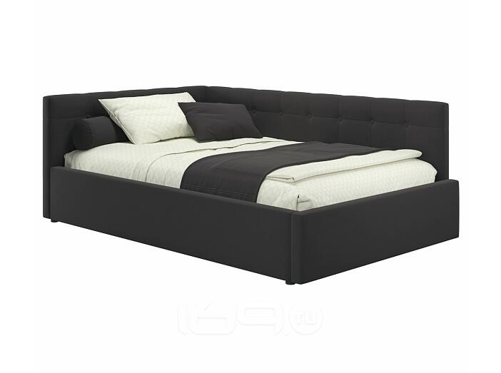 Мягкая кровать-тахта Bonna 1200 шоколад c ортопедическим основанием