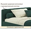 Кровать Kapri с матрасом велюр изумруд С П/М 1200x2000, ортопедическое основание, изголовье мягкое