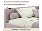 Кровать Kapri велюр лиловый С П/М 1200x2000, ортопедическое основание, изголовье мягкое