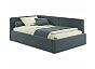 Кровать Kapri велюр маренго С П/М 1200x2000, ортопедическое основание, изголовье мягкое
