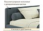 Кровать Kapri велюр маренго С П/М 1200x2000, ортопедическое основание, изголовье мягкое
