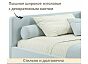 Кровать Kapri велюр мята пастель С П/М 1200x2000, ортопедическое основание, изголовье мягкое
