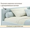 Кровать Kapri с матрасом велюр мята пастель С П/М 1200x2000, ортопедическое основание, изголовье мягкое