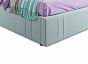Кровать Tiffany велюр мята пастель 1600x2000, изголовье мягкое
