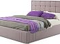 Кровать Tiffany велюр лиловый 1600x2000, изголовье мягкое