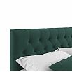 Кровать Verona с матрасом велюр изумруд без П/М 1600x2000, изголовье мягкое