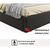 Кровать Verona с матрасом велюр шоколадный С П/М 1800x2000, ортопедическое основание, изголовье мягкое