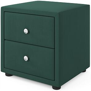 Мягкая прикроватная тумба Cubo изумруд