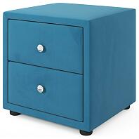 Мягкая прикроватная тумба Cubo синий