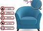 Мягкое кресло Line синий