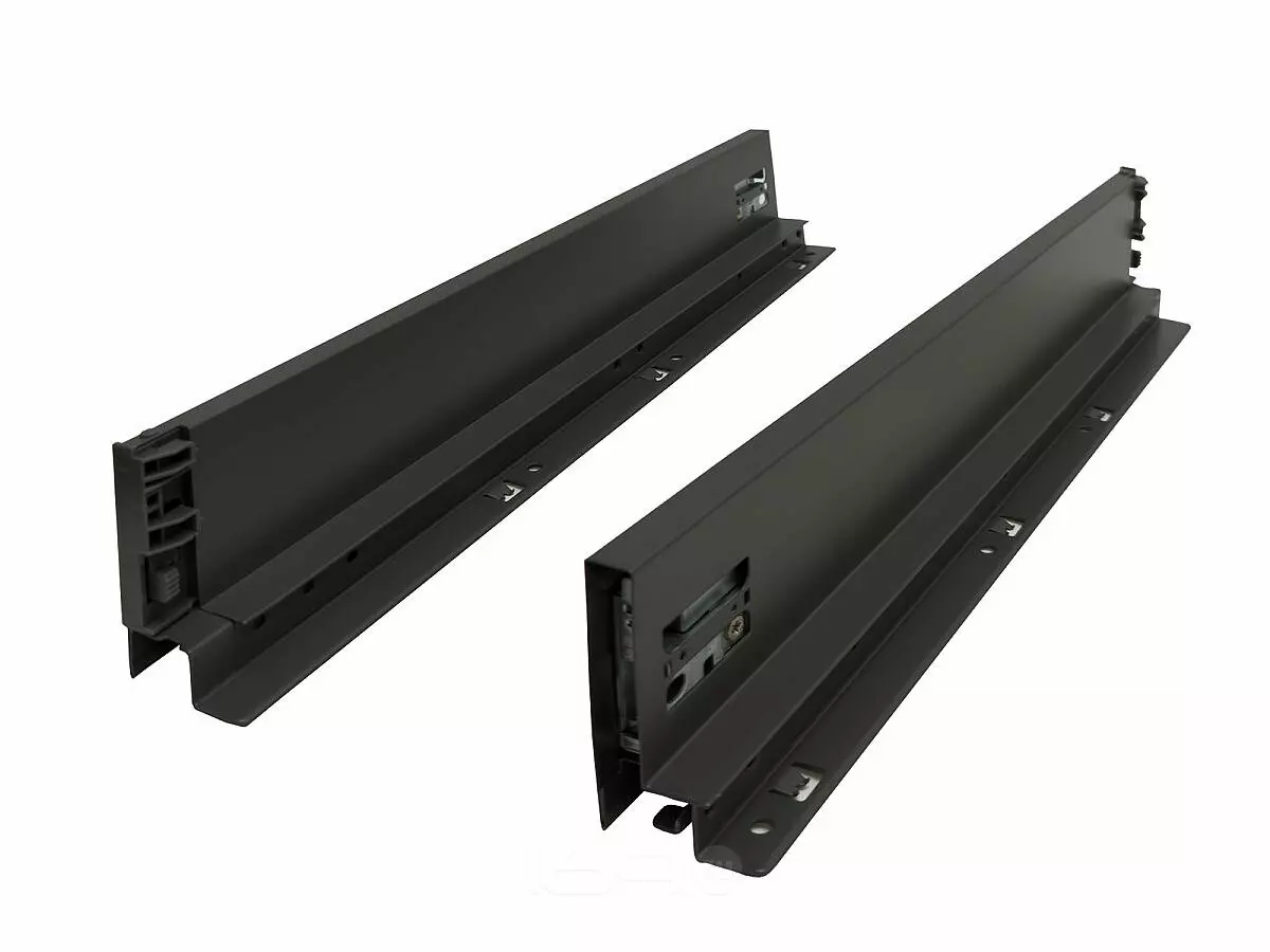 Направляющие с доводчиком для малого ящика POWER BOX Графитовый