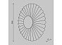 Настенный светильник (бра) Fiore, золото