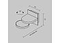 Настенный светильник (бра) Flap, черный