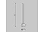 Настенный светильник (бра) Light stick, черный, H 600