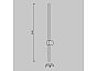 Настенный светильник (бра) Light stick, латунь, H 900