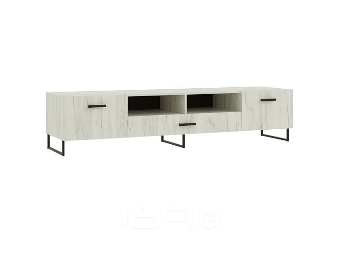 Нэнси LOFT Тумба ТВ 2000 (ЛДСП) (Дуб Крафт Белый/Дуб Крафт Белый)