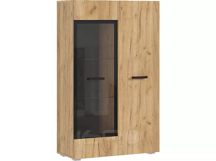Нэнси NEW Шкаф-стекло (ЛДСП) (Дуб Крафт)