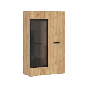 Нэнси NEW Шкаф-стекло (ЛДСП) (Дуб Крафт)