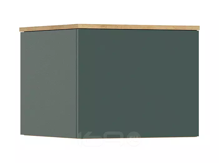 Норд Антресоль к пеналу угловому (Изумрудный (КРОМКА ИЗУМРУД), Дуб Крафт (КРОМКА ДУБ КРАФТ))