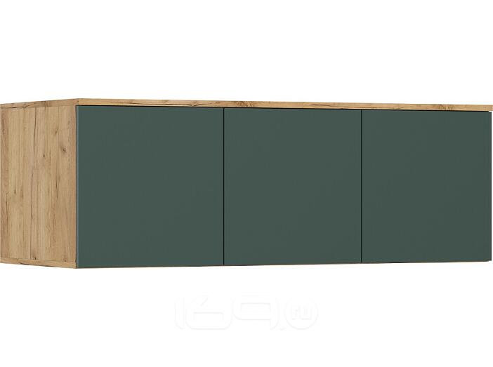 Антресоль 1200x510x418 Норд Зелёный/дуб крафт ЛДСП