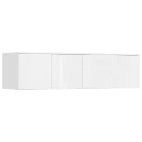 Антресоль 1600x510x418 Норд Белый, Белый глянец холодный ЛДСП