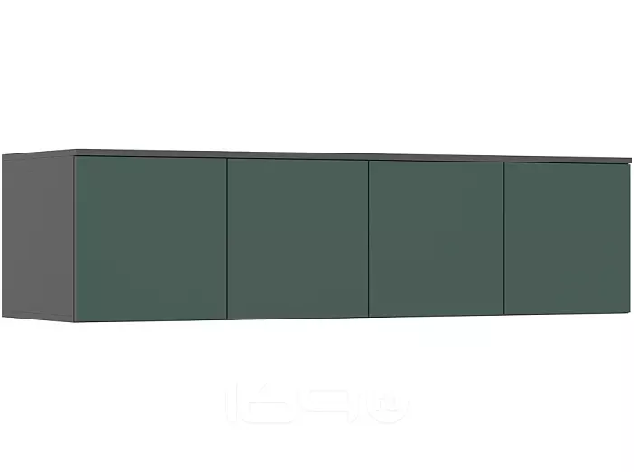 Норд Антресоль к шкафу (1600) (Изумрудный (КРОМКА ГРАФИТ), Графит)